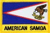 Amerikan. Samoa Flaggenpatch mit Ländername