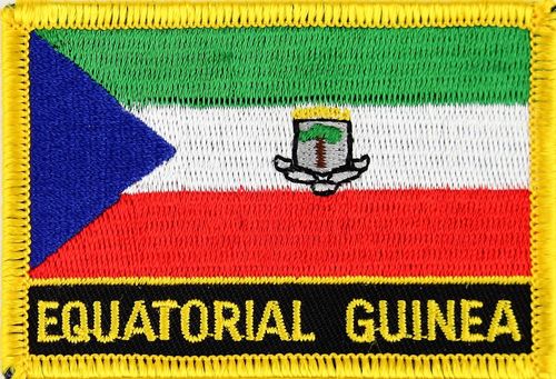 Äquatorial Guinea  Flaggenpatch mit Ländername