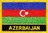 Aserbaidschan Flaggenpatch mit Ländername