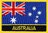 Australien Flaggenpatch mit Ländername