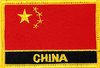 China Flaggenpatch mit Ländername
