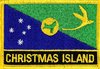Weihnachtsinseln Flaggenpatch mit Ländername