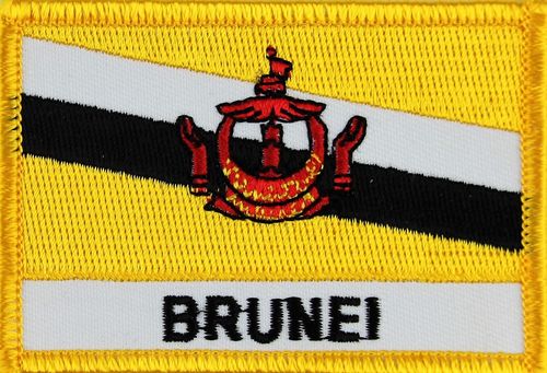 Brunei Flaggenpatch mit Ländername
