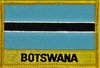 Botswana Flaggenpatch mit Ländername