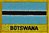 Botswana Flaggenpatch mit Ländername