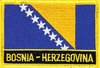 Bosnien-Herzegowina Flaggenpatch mit Ländername