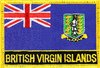 Britische Jungferninseln Flaggenpatch mit Ländername