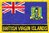 Britische Jungferninseln Flaggenpatch mit Ländername