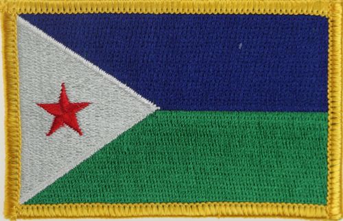 Dschibuti Flaggenaufnäher