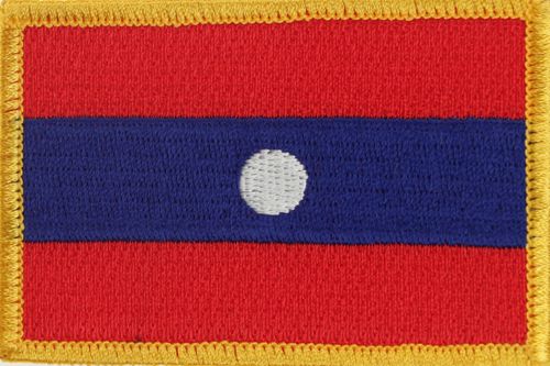 Laos Flaggenaufnäher