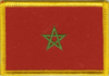 Marokko Flaggenaufnäher
