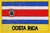 Costa Rica Flaggenpatch mit Ländername