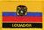 Ecuador Flaggenpatch mit Ländername