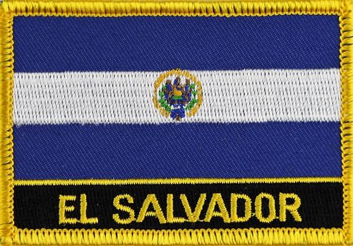 El Salvador Flaggenpatch mit Ländername