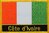 Elfenbeinküste Flaggenpatch mit Ländername