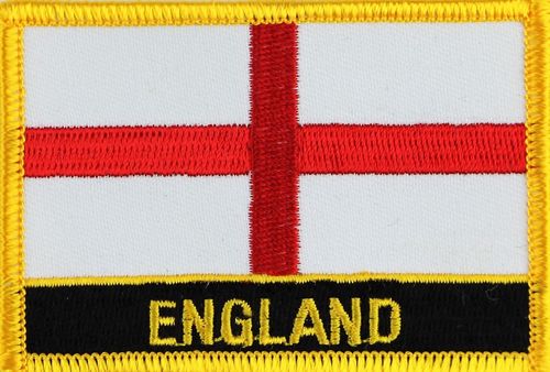 England Flaggenpatch mit Ländername
