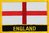 England Flaggenpatch mit Ländername