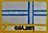Finnland Flaggenpatch mit Ländername