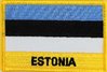 Estland Flaggenpatch mit Ländername