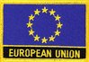 Europa Flaggenpatch mit Ländername