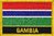 Gambia Flaggenpatch mit Ländername