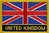 Großbritannien Flaggenpatch mit Ländername