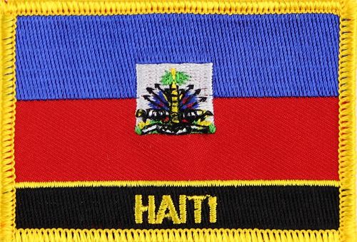 Haiti Flaggenpatch mit Ländername