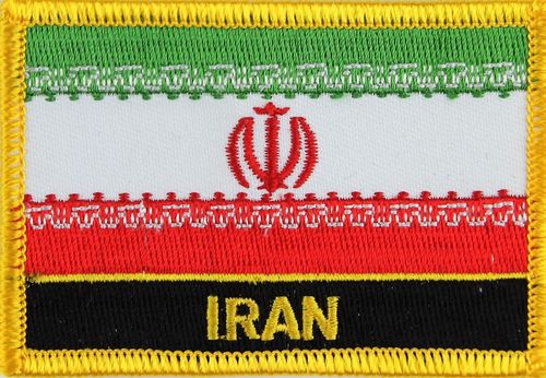 Iran Flaggenpatch mit Ländername