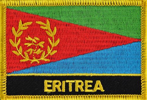 Eritrea Flaggenpatch mit Ländername