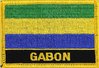 Gabun Flaggenpatch mit Ländername