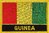 Guinea Flaggenpatch mit Ländername