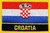Kroatien Flaggenpatch mit Ländername
