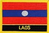 Laos Flaggenpatch mit Ländername