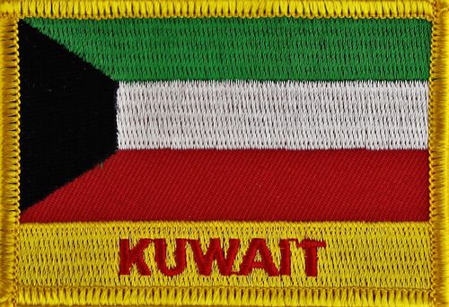Kuwait Flaggenpatch mit Ländername