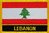 Libanon Flaggenpatch mit Ländername