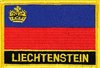 Liechtenstein Flaggenpatch mit Ländername