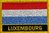 Luxemburg Flaggenpatch mit Ländername