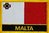 Malta  Flaggenpatch mit Ländername