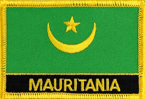 Mauretanien Flaggenpatch mit Ländername