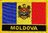 Moldau Flaggenpatch mit Ländername