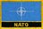 NATO Flaggenpatch mit Ländername
