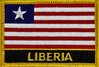Liberia Flaggenpatch mit Ländername