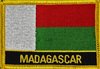 Madagaskar  Flaggenpatch mit Ländername