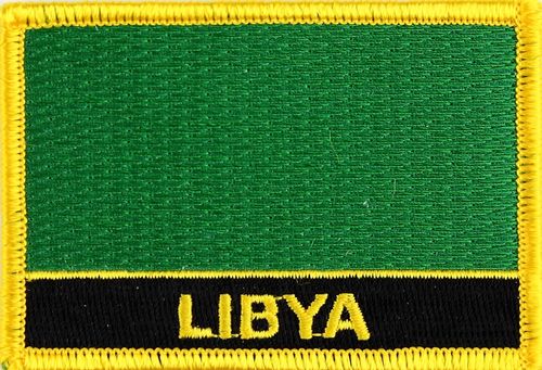Libyen  Flaggenpatch mit Ländername