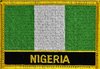 Nigeria Flaggenpatch mit Ländername