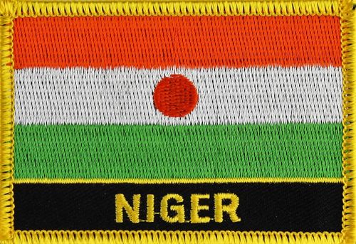 Niger Flaggenpatch mit Ländername