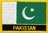 Pakistan Flaggenpatch mit Ländernamen