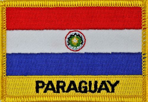 Paraguay  Flaggenpatch mit Ländernamen