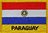 Paraguay  Flaggenpatch mit Ländernamen