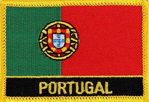 Portugal Flaggenpatch mit Ländername